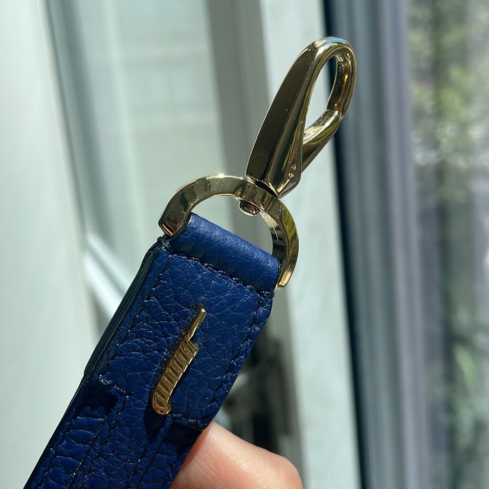 Blue Maiyet Small Satchel travel bag with crossbody strap - Picture 8 of 16